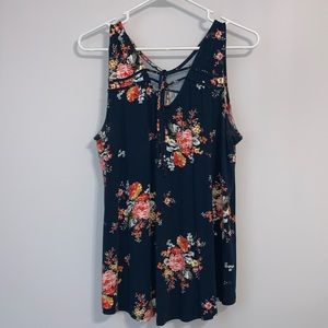 Torrid | Navy Floral Tank